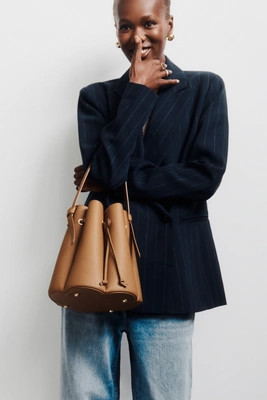 Laguna Faux Leather Bucket Bag | Anthropologie (US)