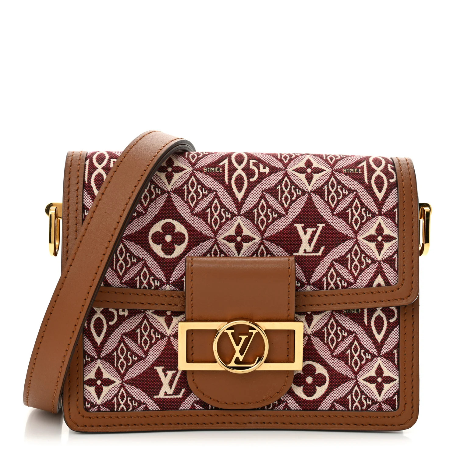 Jacquard Since 1854 Dauphine Mini Bordeaux | FASHIONPHILE (US)
