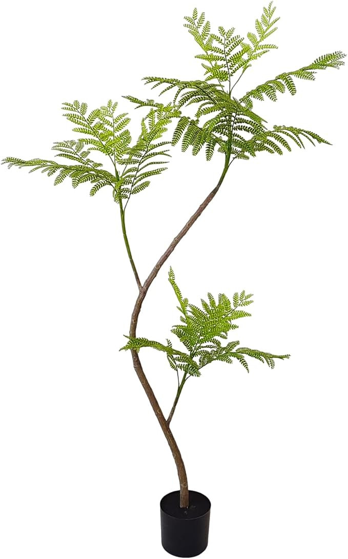 Artificial Jacaranda mimosifolia Tree, 59in Tall Fake Plants Artificial Umbrella Plants for Indoo... | Amazon (US)