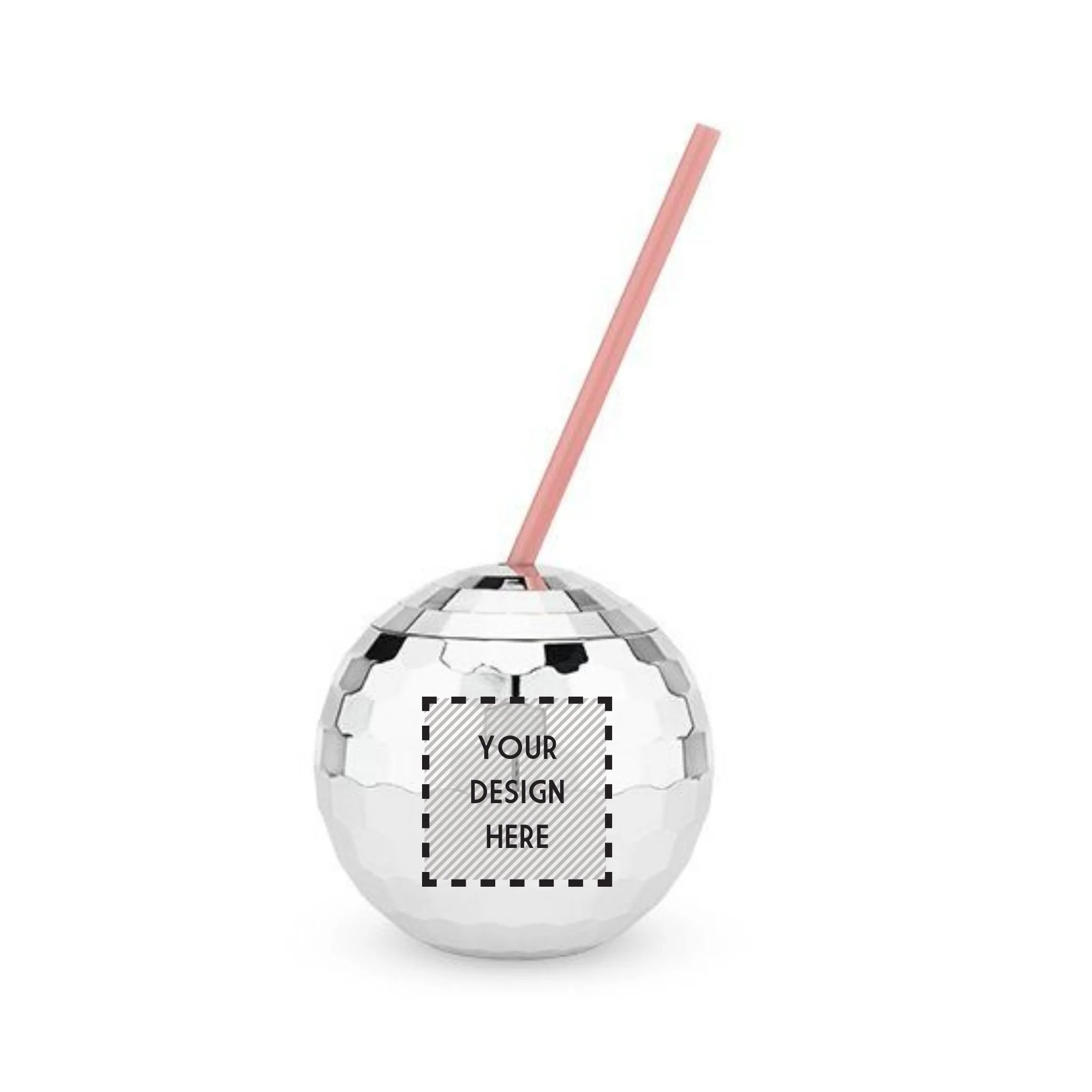 Custom Design Disco Tumbler | Sprinkled With Pink