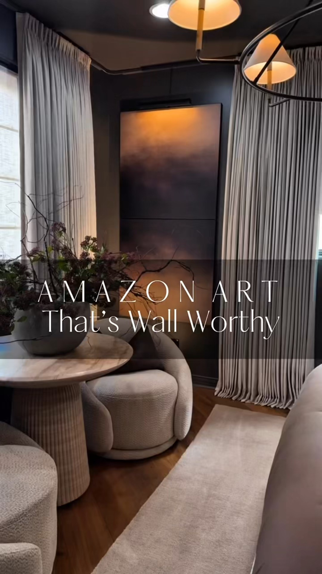 Amazon art that’s wall worthy. 🤎These three art pieces surprised me! 

Two are rich, moody browns with a soft, muted landscape feel, and the third adds the perfect contrast with light beige and gray tones in a modern, contemporary design. They come in several different sizes as well. A high end look and feel on a budget. I love them! 😍 

#AmazonHome #AmazonArt #MoodyDecor #ModernWallArt #OversizedArt #BrownWallDecor #NeutralArt #LuxuryLookForLess #ContemporaryDecor #AffordableArt #MoodyArt 


#LTKStyleTip #LTKU #LTKHome