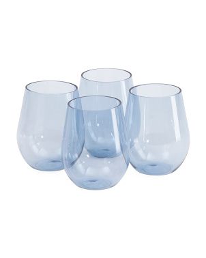 4pk Acrylic Stemless Wine Glasses | TJ Maxx