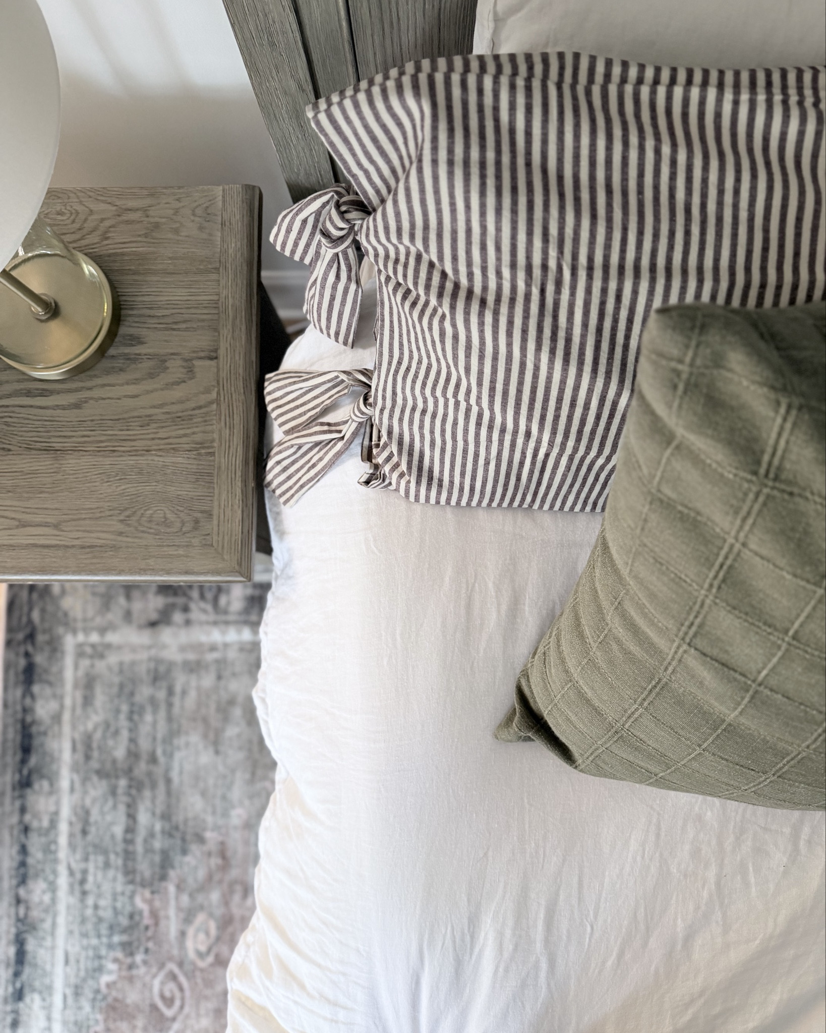Bedroom refresh. Shams and rug 
Neutrals, greens, browns. 

#LTKMothersDay #LTKHome