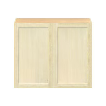 Project Source Omaha Unfinished 36-in W x 30-in H x 12.5-in D Unfinished Poplar Door Wall Ready T... | Lowe's