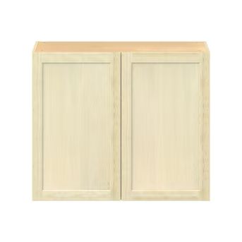 Project Source Omaha Unfinished 36-in W x 30-in H x 12.5-in D Unfinished Poplar Door Wall Ready T... | Lowe's