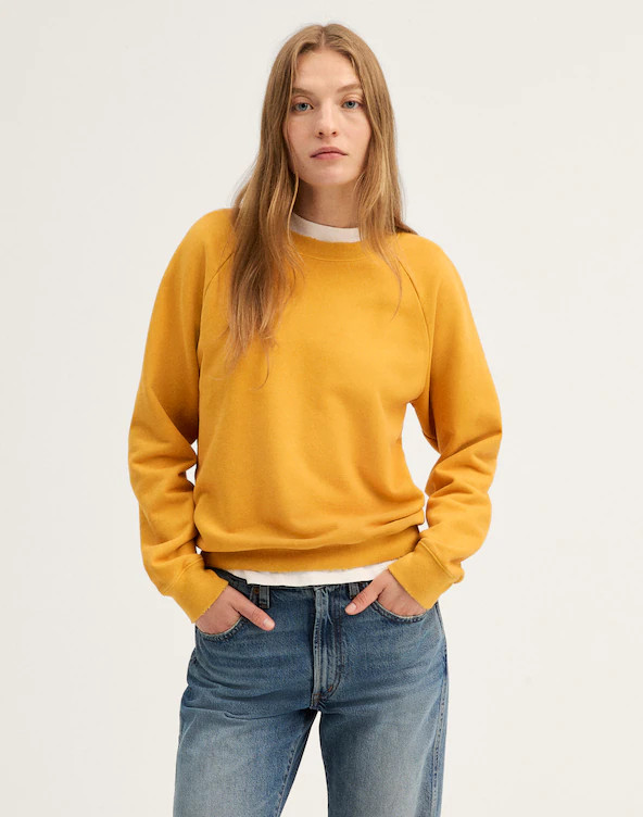 McCarren Crewneck Raglan Sweatshirt | Madewell