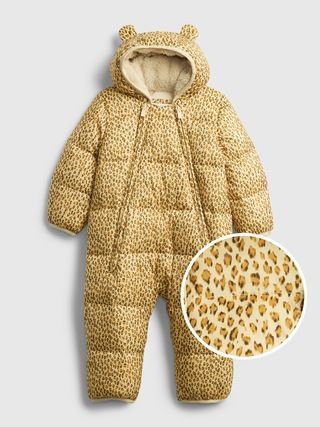 Baby 100% Recycled Polyester ColdControl Max Puffer One-Piece | Gap (US)