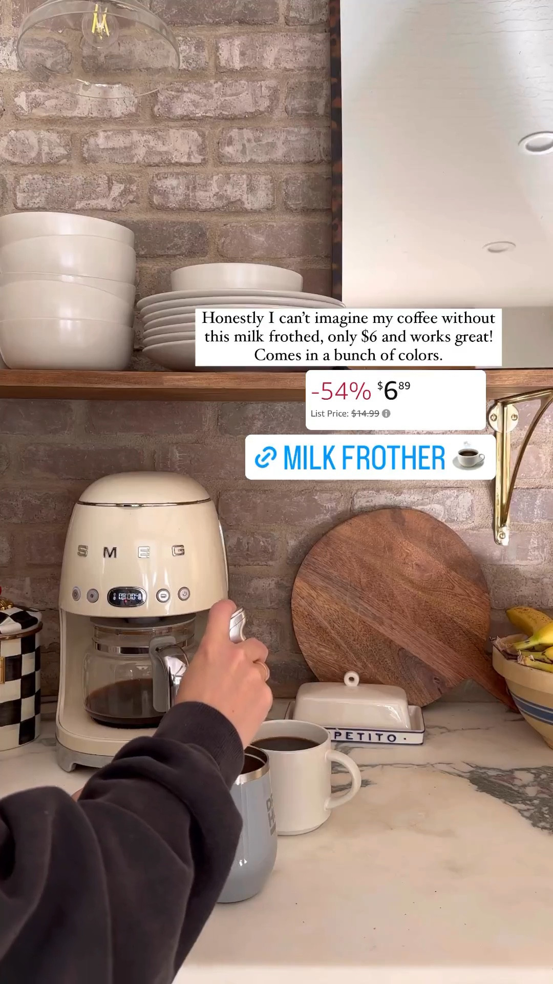 This milk frother is so good and usually very cheap, but right now the price is even lower! 
-
Sale alert. Amazon finds. Amazon deals  

#LTKsalealert #LTKVideo #LTKfindsunder50