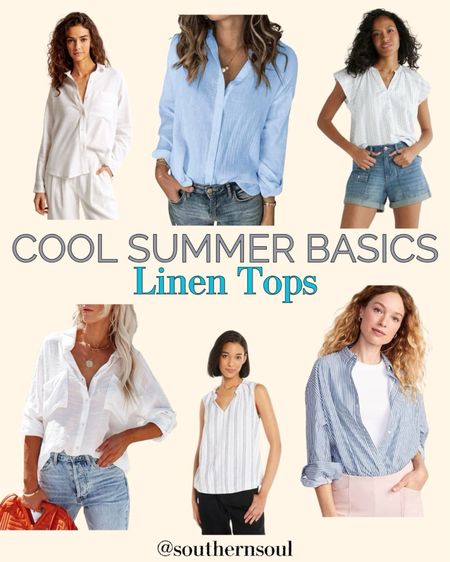 These linen and cotton tops offer the perfect blend of style and comfort! They are essential additions to my wardrobe in spring and summer for keeping cool. ☀️

#LTKover40 #LTKSeasonal #LTKstyletip