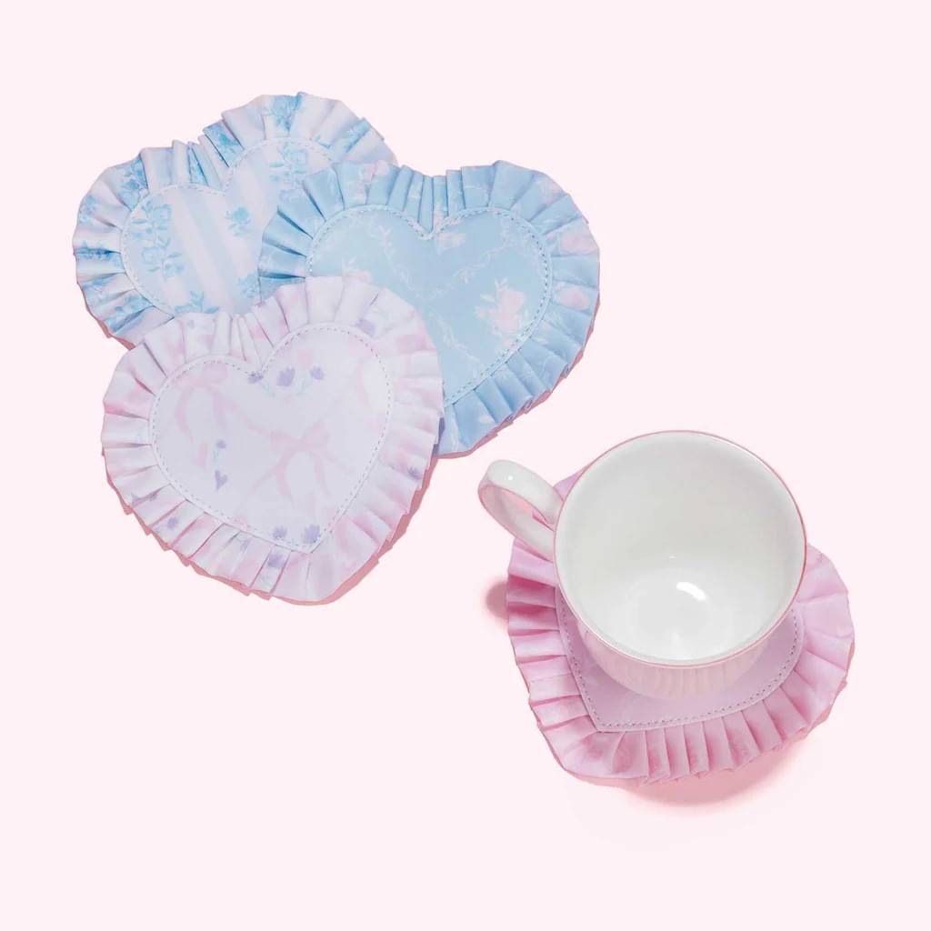High Tea Ruffle Coasters (Set of 4) | Stoney Clover Lane
