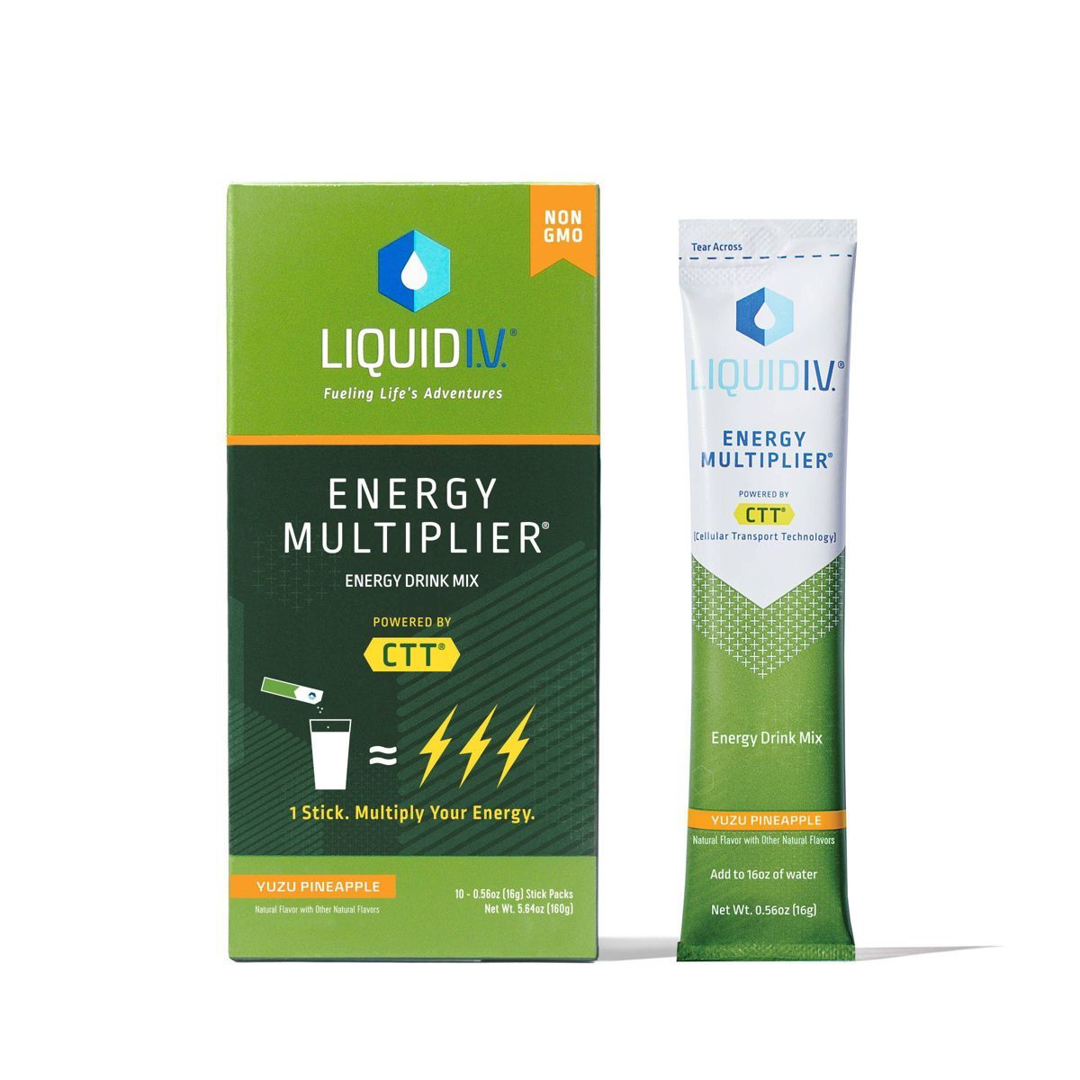 Liquid I.V. Energy Multiplier Vegan Powdered Dietary Supplement - Yuzu Pineapple - 10ct | Target