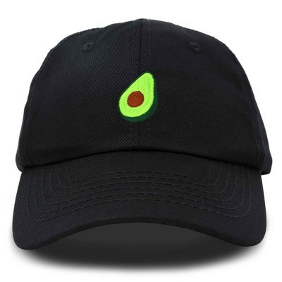 Dalix Avocado Embroidered Mens Cotton Dad Hat Baseball Cap Womens in Black | Target