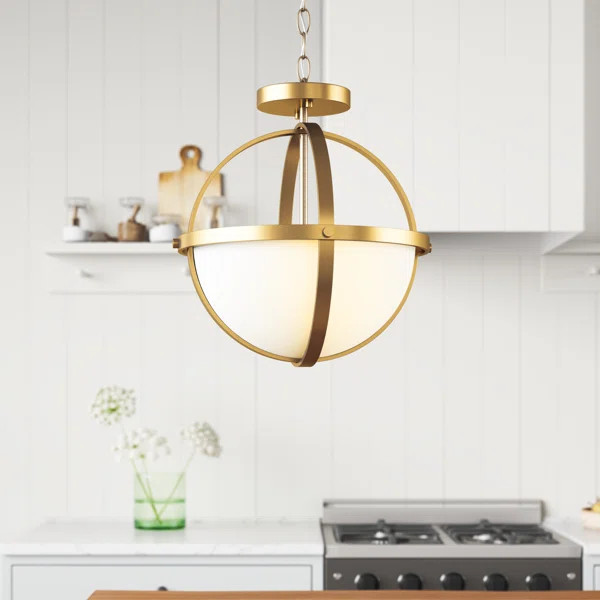 Tarri 2 - Light Shaded Globe Pendant | Wayfair North America