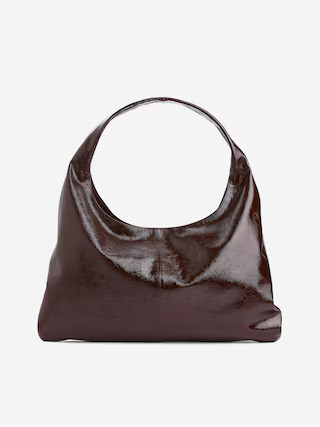 Sac en cuir brillant – Bordeaux – Femme – ARKET FR | Arket EU