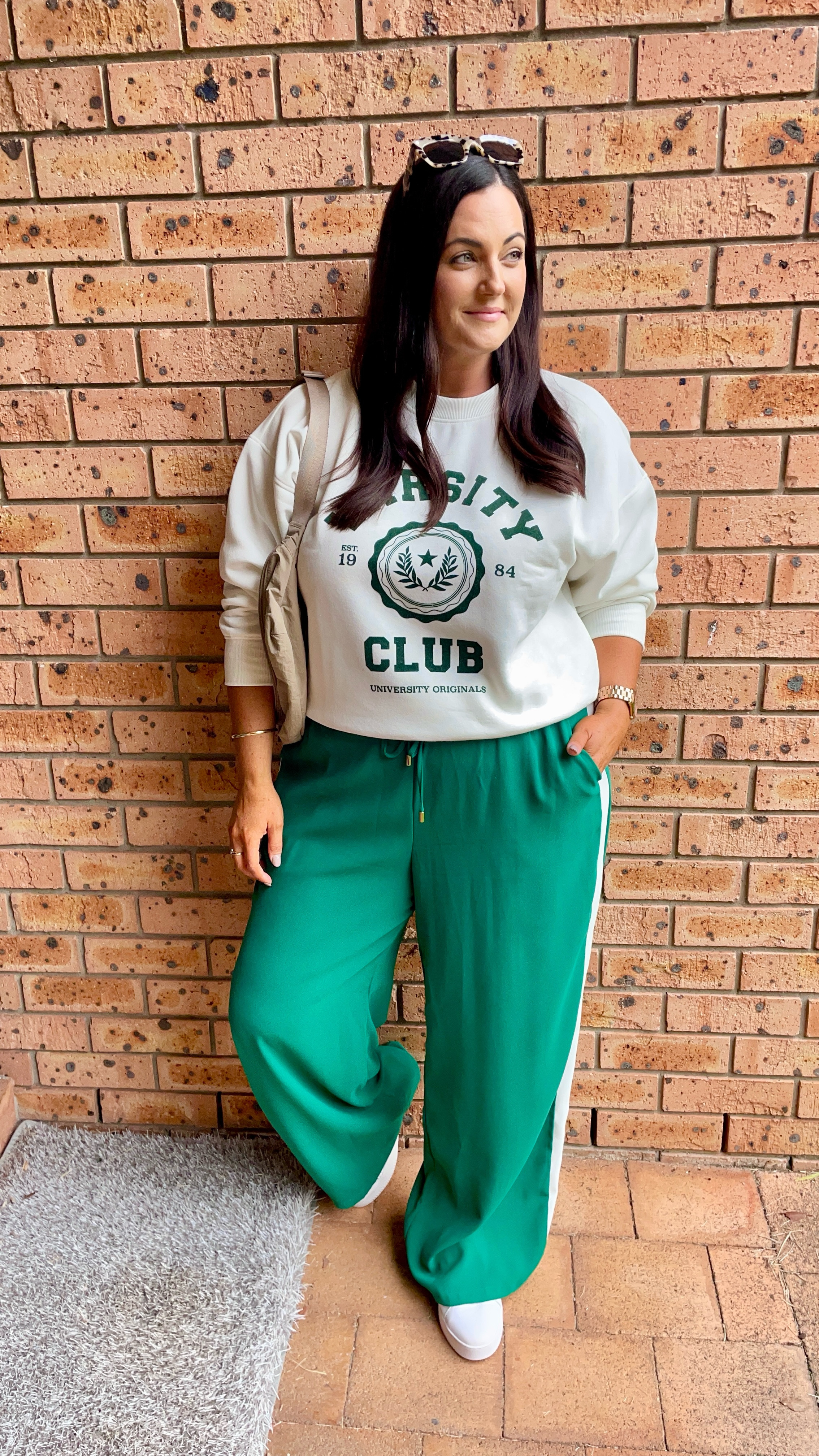 Comfy weekend vibes in my
Varsity club jumper 😎 

#citychic #size16

#LTKaustralia