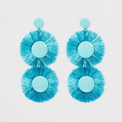 SUGARFIX by BaubleBar Monochrome Fringe Drop Earrings | Target