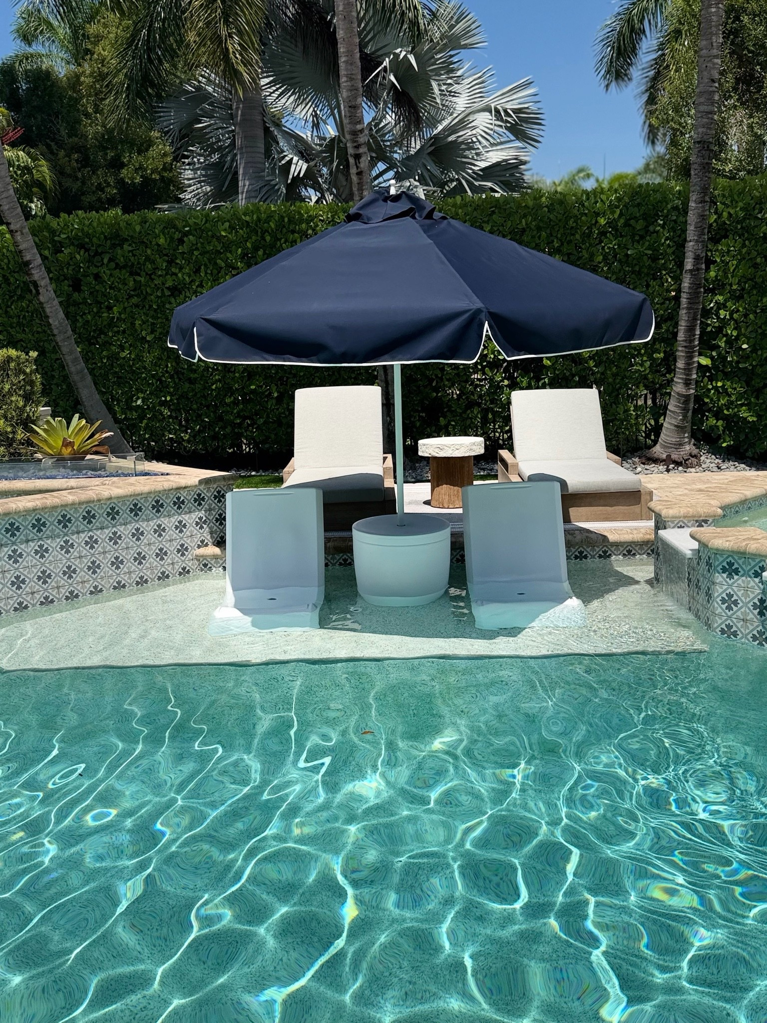 #AD outdoor pool setup @Wayfair #wayfair #wayfairpartner