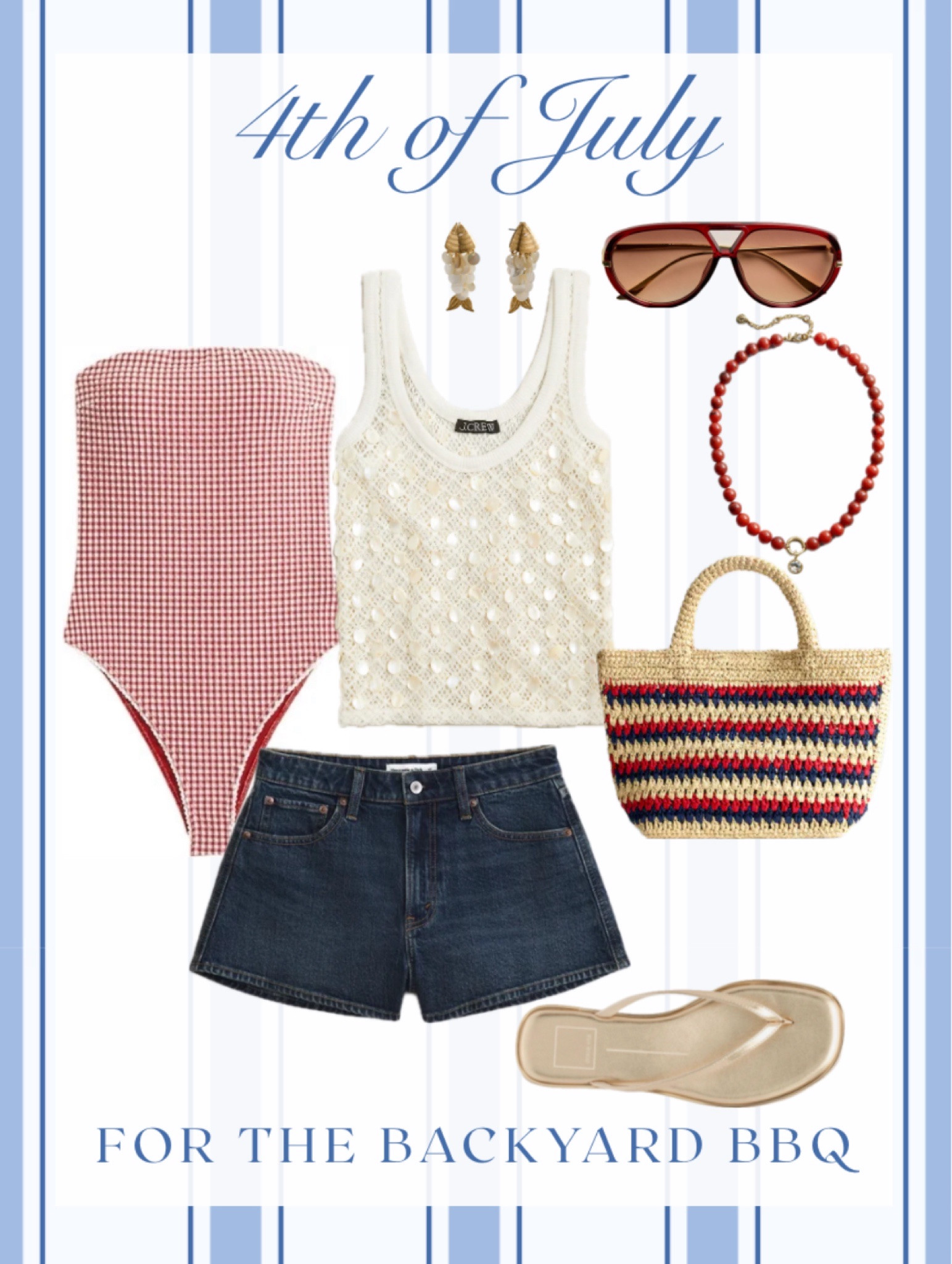 4th of July inspo 🇺🇸👙🌭

#LTKgrwm #LTKSwim #LTKootd