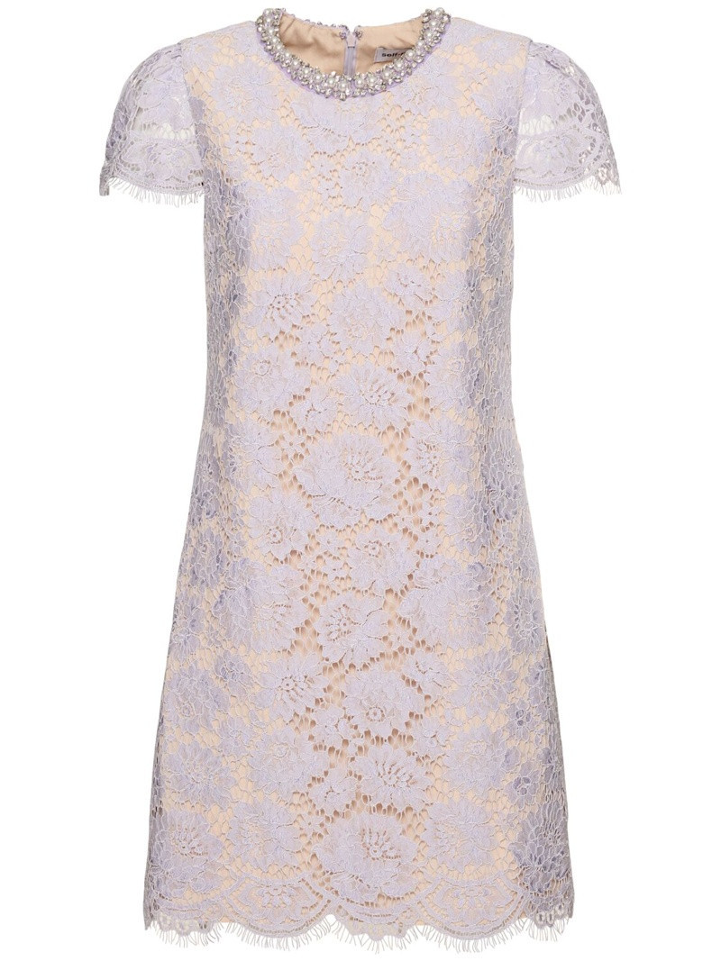 Lace mini dress | Luisaviaroma