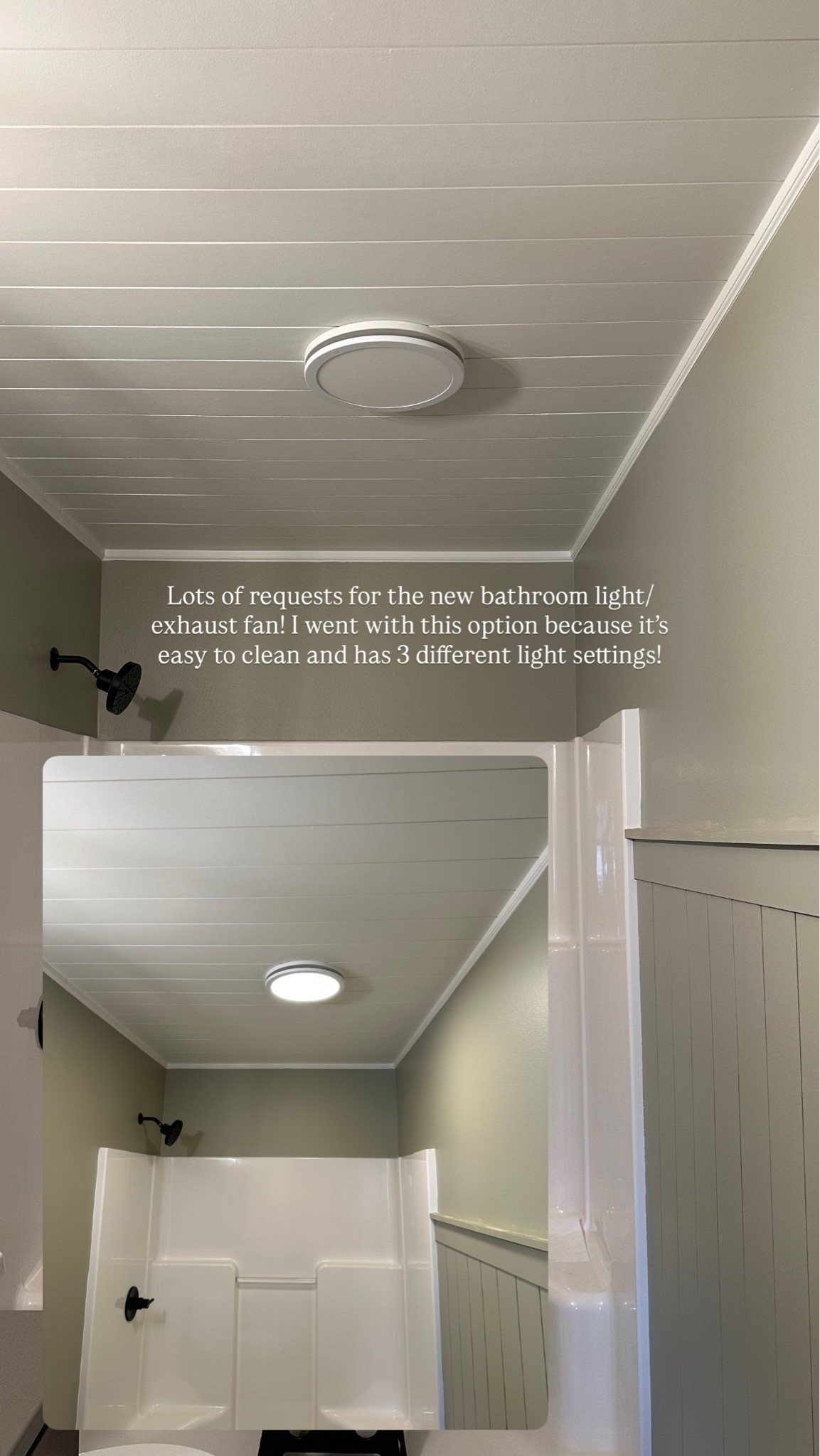 Bathroom light & exhaust fan

#LTKHome