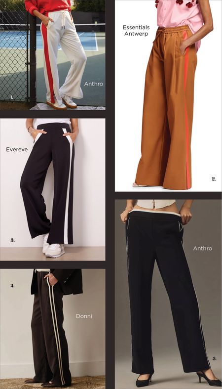 Striped track pants are trending for spring! These are not just for the gym, dress them up with heels and a button down. 

#LTKmidsize #LTKSpringSale #LTKover40