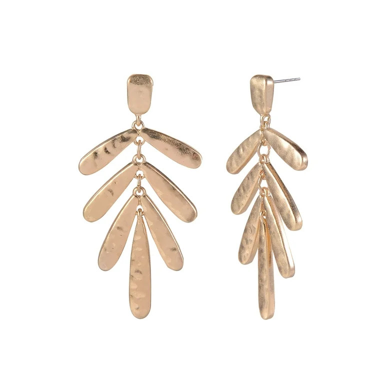 The Pioneer Woman Metal Gold-Tone Fancy Rounded Spike Drop Earring, Women's | Walmart (US)