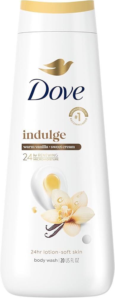 Dove Indulge Body Wash Warm Vanilla + Sweet Cream for Hydrated & Soft Skin 20 FO | Amazon (US)