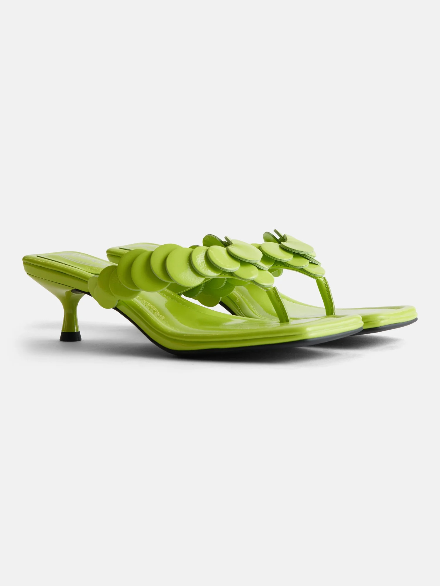 Scoop Women's Paillette Thong Kitten Heel Sandals | Walmart (US)