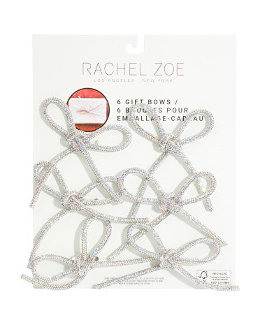 Set Of 6 Rhinestone Bows | TJ Maxx