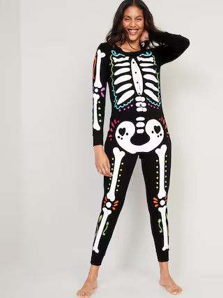 Matching Halloween Printed One-Piece Pajamas for Women | Old Navy (US)