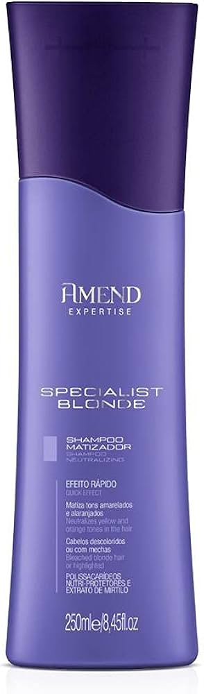 Shampoo Amend Expertise Matizador Specialist Blonde 250ml | Amazon (BR)