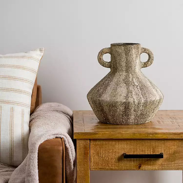 New! Drigo Iron and Clay Vase | Kirkland's Home