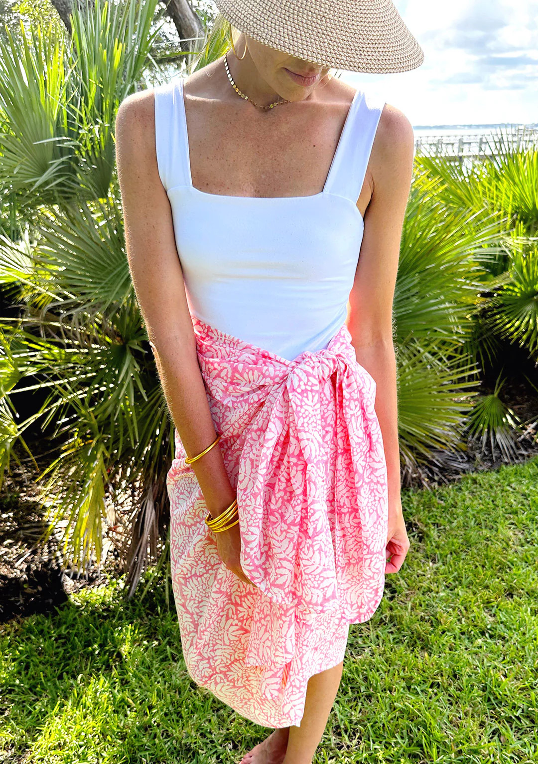 Gathered Garden Pareo Peony Pink | Christina Dickson Home