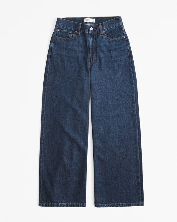 High Rise Cropped Wide Leg Jean | Abercrombie & Fitch (US)