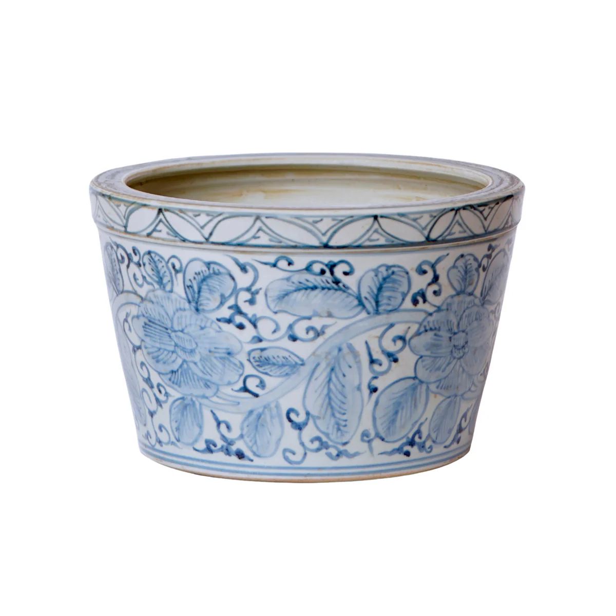 Blue and White Porcelain Rose Planter | The Well Appointed House, LLC