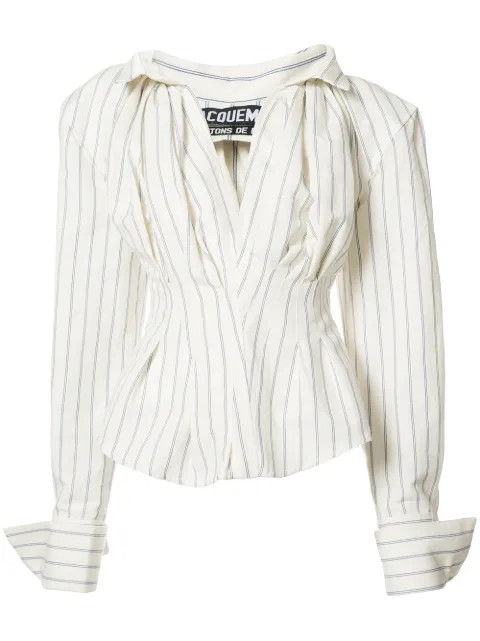 oversized striped shirt | FarFetch US