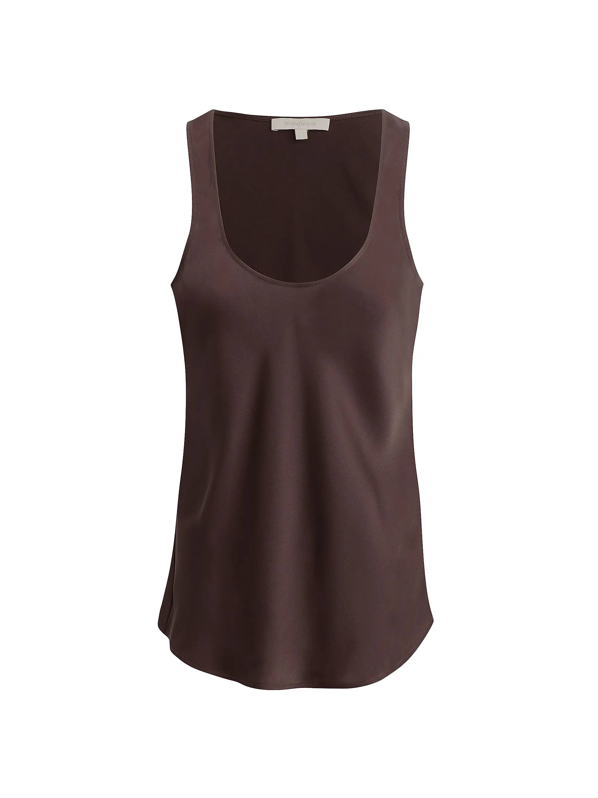 Favorite Daughter The Clean Cut Satin Tank | Saks Fifth Avenue | Saks Fifth Avenue