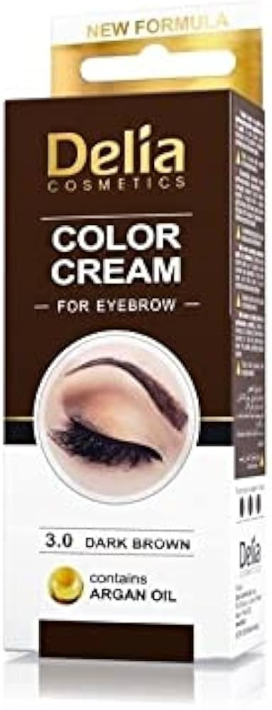 DELIA HENNA/COLOR CREAM EYEBROW PROFESSIONAL TINT KIT SET Dark Brown | Amazon (US)