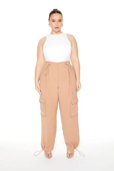Plus Size Toggle Cargo Joggers | Forever 21