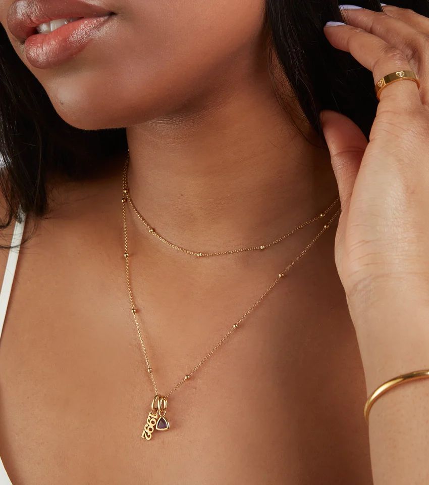 Sphere Chain Necklace (Gold) | Abbott Lyon