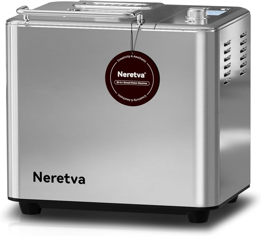 Neretva Bread Maker, 20-IN-1 2LB Bread Machine Dual Heater Bread Maker Machine Automatic with Non... | Amazon (US)