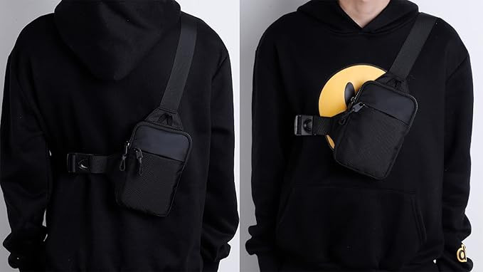 [2023 Newest]Simptech Mini Crossbody Chest Bag Running Belt Phone Holder Dual Pocket Water Resist... | Amazon (US)