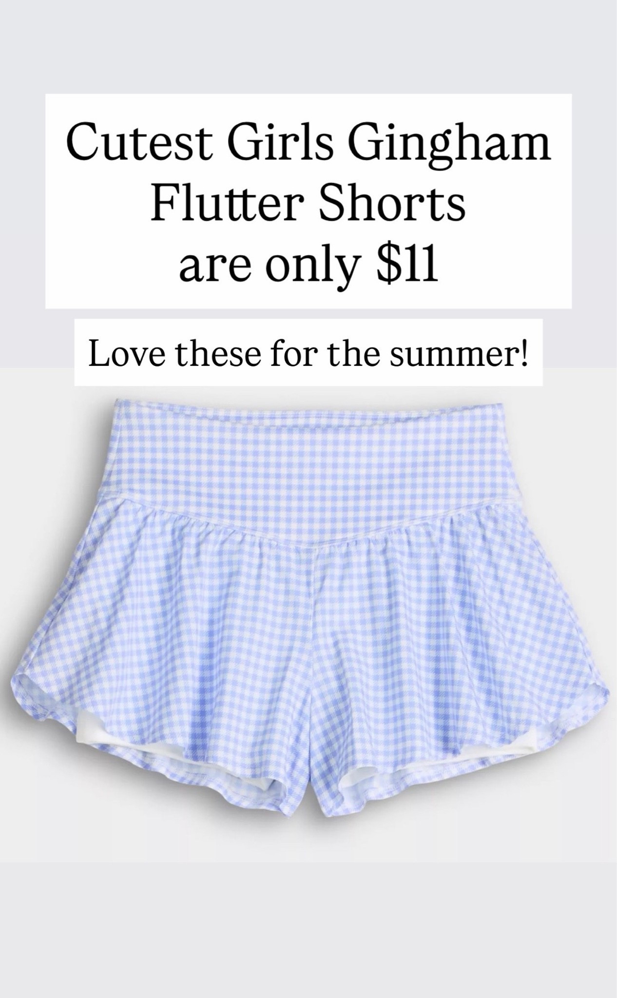 Cutest gingham flutter shorts are $11

#LTKKids #LTKSaleAlert