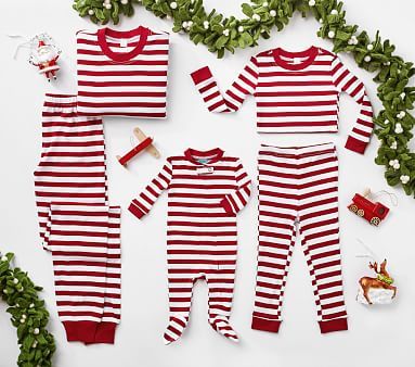 Classic Stripe Family Pajamas Collection | Pottery Barn Kids