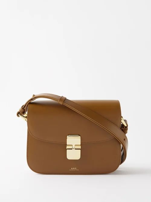 A.P.C. - Grace Small Leather Cross-body Bag - Womens - Tan | Matches (US)