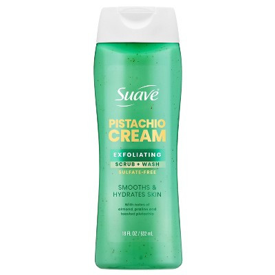 Suave Exfoliating Sulfate-Free Hydrating Body Wash and Scrub - Pistachio Cream - 18 fl oz | Target