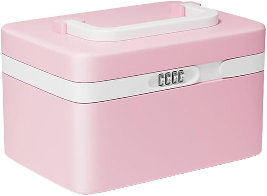 Amazon.com: YOTRON Medicine Lock Box, Lockable Medication Box with Portable Storage Case,Locked m... | Amazon (US)