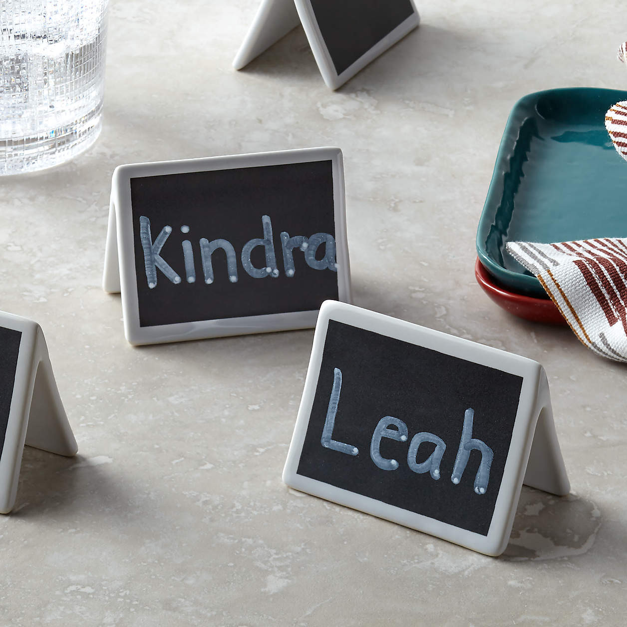 Mini Chalkboard Stands, Set of 6 + Reviews | Crate & Barrel | Crate & Barrel