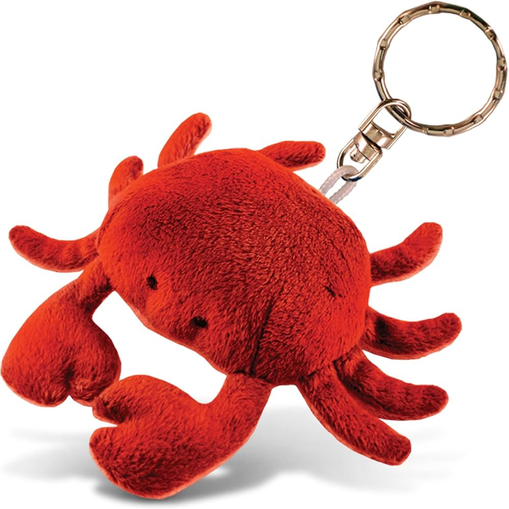 Puzzled Plush Keychain Red Crab, 4 Inches - Soft Toy Keyring for Ocean Life Lovers, Cute Decorati... | Amazon (US)