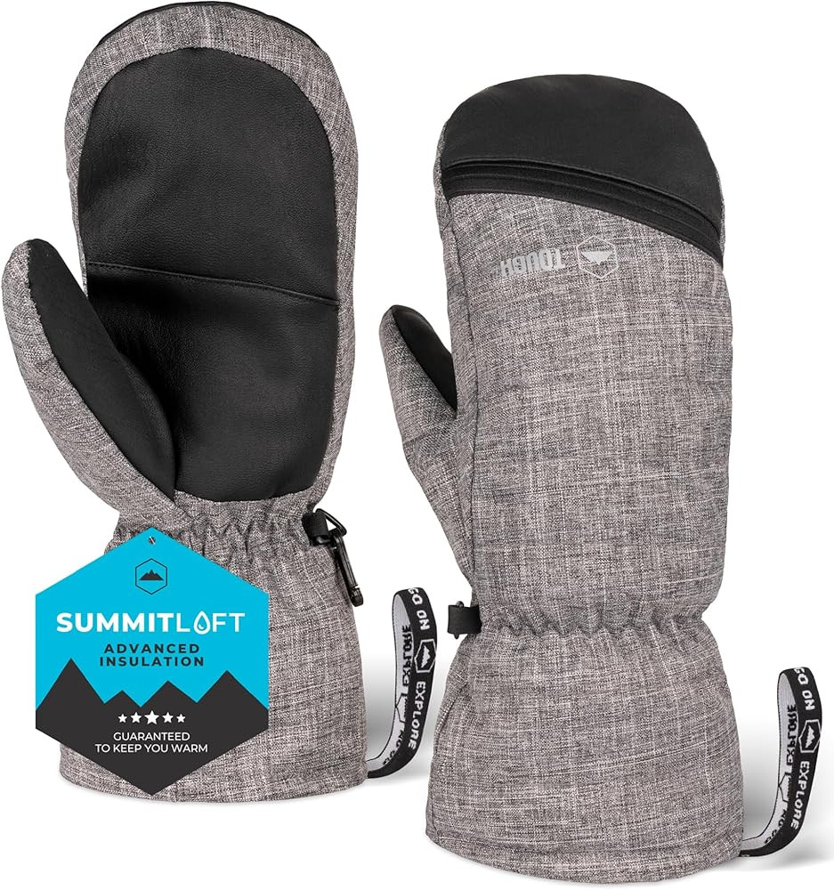 Tough Outdoors Winter Ski Mittens for Men & Women - Snow Mittens Cold Weather - Warm Insulated Wa... | Amazon (US)